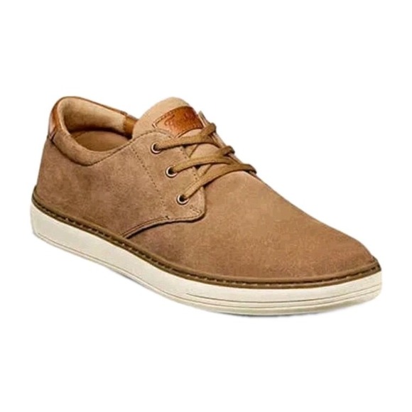 Florsheim Other - Florsheim Men's Caper PT Lace Suede Plain Toe Oxfords Sand US Sz 8.5W NEW! $100